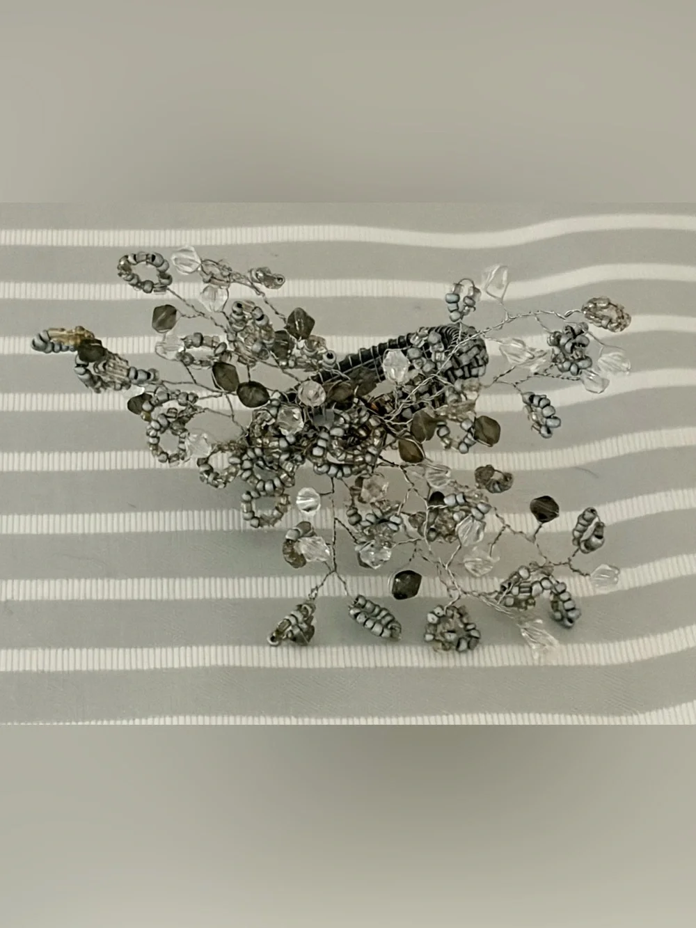 Pottery Barn Napkin Rings In Box Set Of Four Silver Spray NWT Original Box